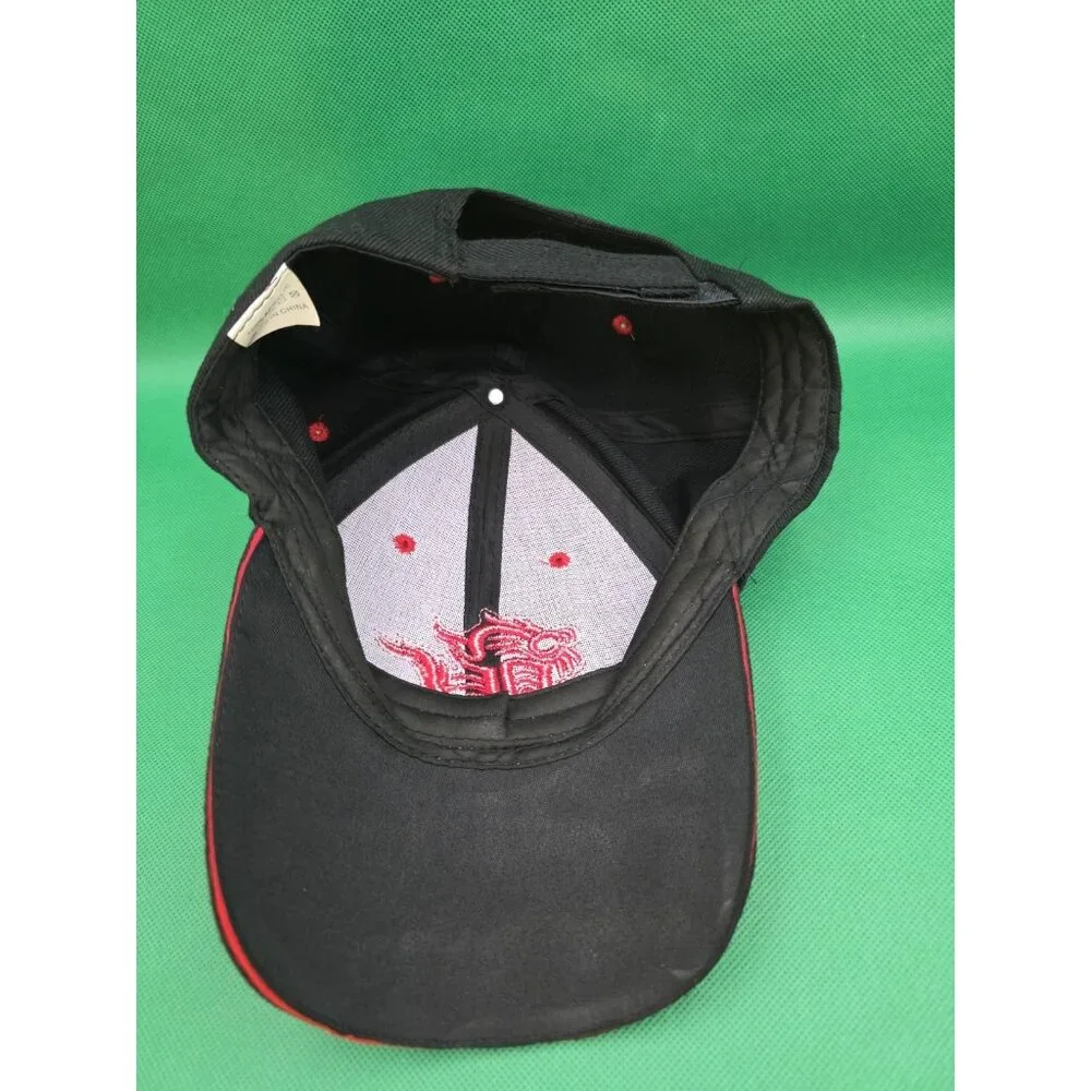 Black Red DRAGON Baseball Cap Japan Hat Fantasy Embroidered Snapback Adjustable‎